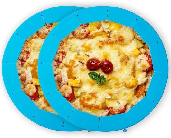 Kitchen Tools - Adjustable Silicone Protective Cover - Pizza &amp; Cake Baking Tools - Kitchen Gadgets - Fits 8" to 10" Cake Pans - 2-Pack