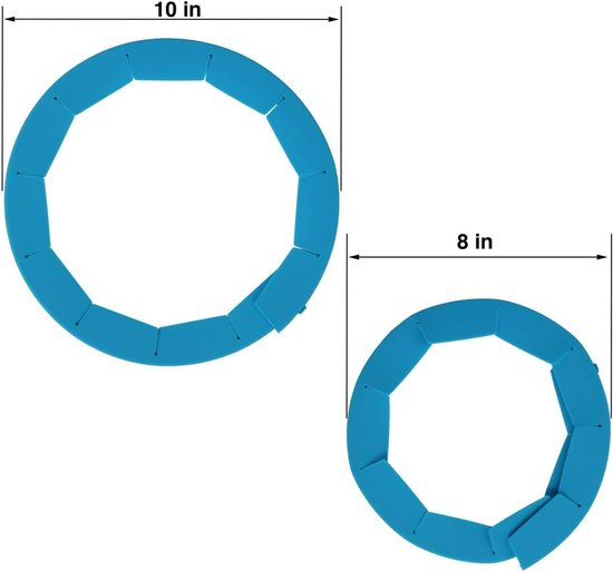 Kitchen Tools - Adjustable Silicone Protective Cover - Pizza & Cake Baking Tools - Kitchen Gadgets - Fits 8" to 10" Cake Pans - 2-Pack