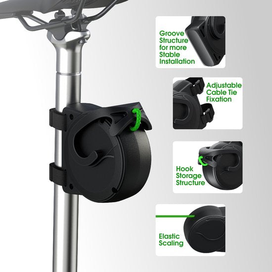 Bicycle Tow Rope - Bicycle Towing System Parent-Child Pull Rope Bicycle Accessory - Tow Rope - Up to 200 kg & 2.5 m Long - For Child and Cargo Trailers