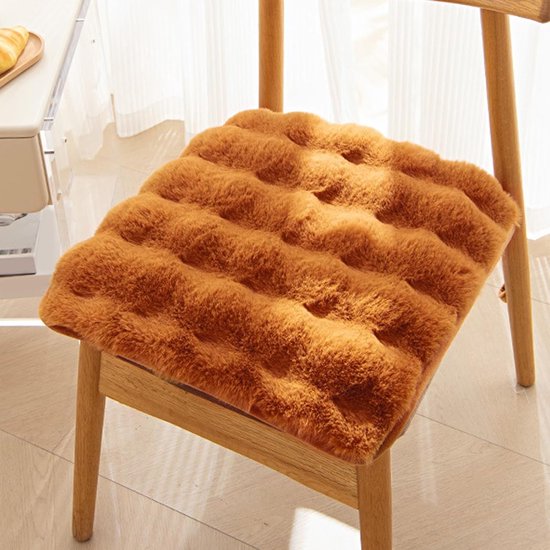 Seat cushion - Seat cushion - Living room cushion - Soft and supple chair cushion with non-slip bottom - Suitable for cars, home offices, dining rooms and kitchens (Orange, 45 x 45 cm)