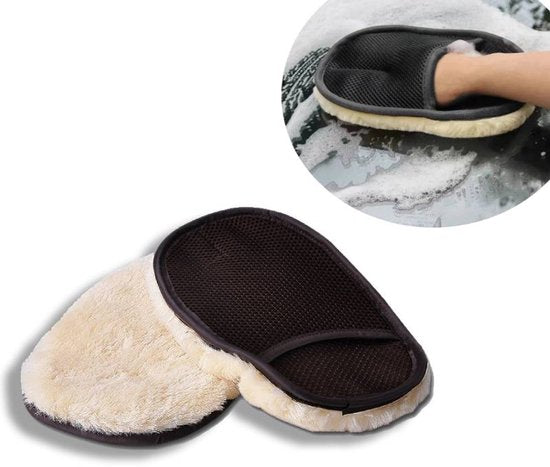 Car polishing cloth set - 2-piece set - polishing gloves - car wash gloves - car wash cloth - super strong stain removal without damaging the car paint