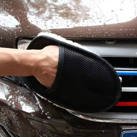 Car polishing cloth set - 2-piece set - polishing gloves - car wash gloves - car wash cloth - super strong stain removal without damaging the car paint