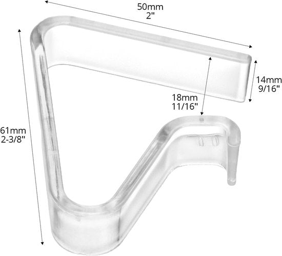 Tablecloth Clips - Pack of 12 - Transparent Tablecloth Clips - Windproof Tablecloth Clips - Suitable for Weddings