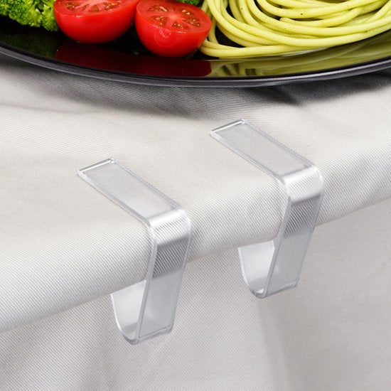 Tablecloth Clips - Pack of 12 - Transparent Tablecloth Clips - Windproof Tablecloth Clips - Suitable for Weddings