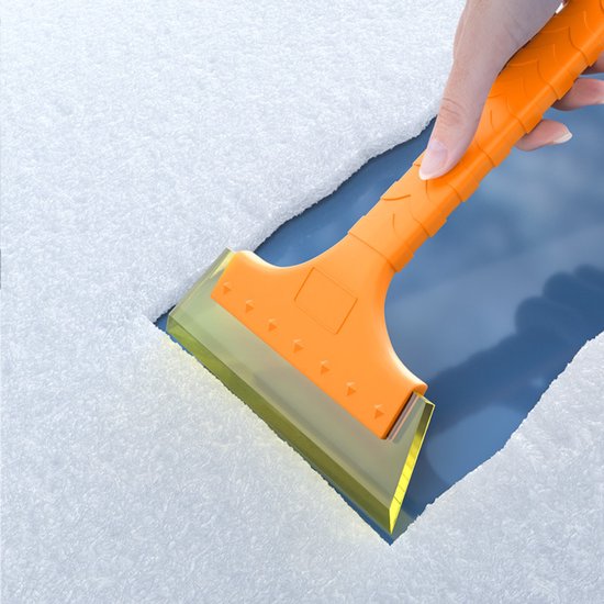Snow brush and ice scraper - ergonomic foam handle for effortless cleaning - Universal for cars and trucks