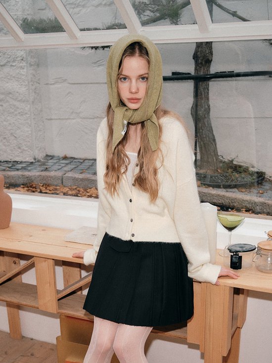 Triangular Knitted Scarf - Soft Acrylic Fabric - As a Scarf, Shawl or Blanket - In Solid Colors - Blue