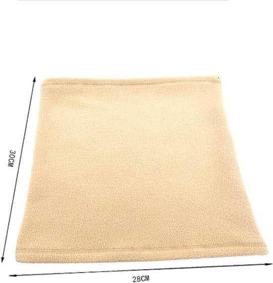 Winter Neck Warmer – Warm Ski Scarf and Face Covering against Cold and Wind – Comfortable and Thermal, Ideal for Skiing, Cycling and Outdoor Activities (Khaki)