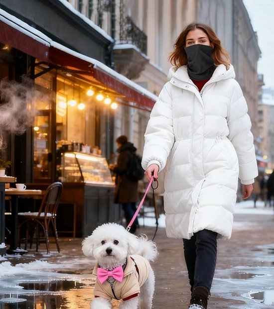 Winter Neck Warmer – Warm Ski Scarf and Face Covering against Cold and Wind – Comfortable and Thermal, Ideal for Skiing, Cycling and Outdoor Activities (Pink)