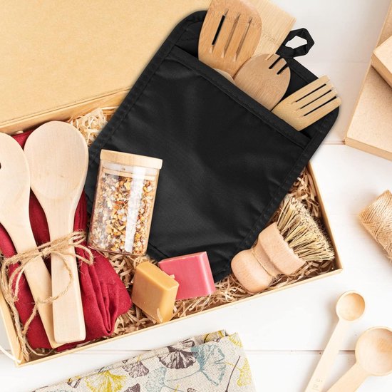 Heat Insulating Mat Set (4 pcs) - Placemats - Coasters - Thick Heat Insulating Gloves - Kitchen Tools for Baking