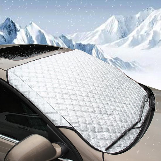 Car Windshield Cover - Thickened protective cover for the windshield - protects against snow, ice, frost, sun, UV rays, dust and water - ideal for SUVs - suitable for all seasons.
