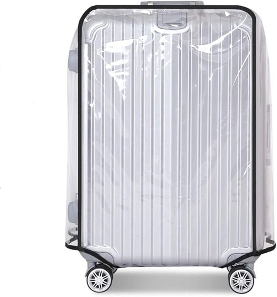 Luggage Cover - Transparent PVC Material - Waterproof and Scratch Resistant - Semi-transparent Luggage Cover - Suitable for Business Travel and Daily Use - 30