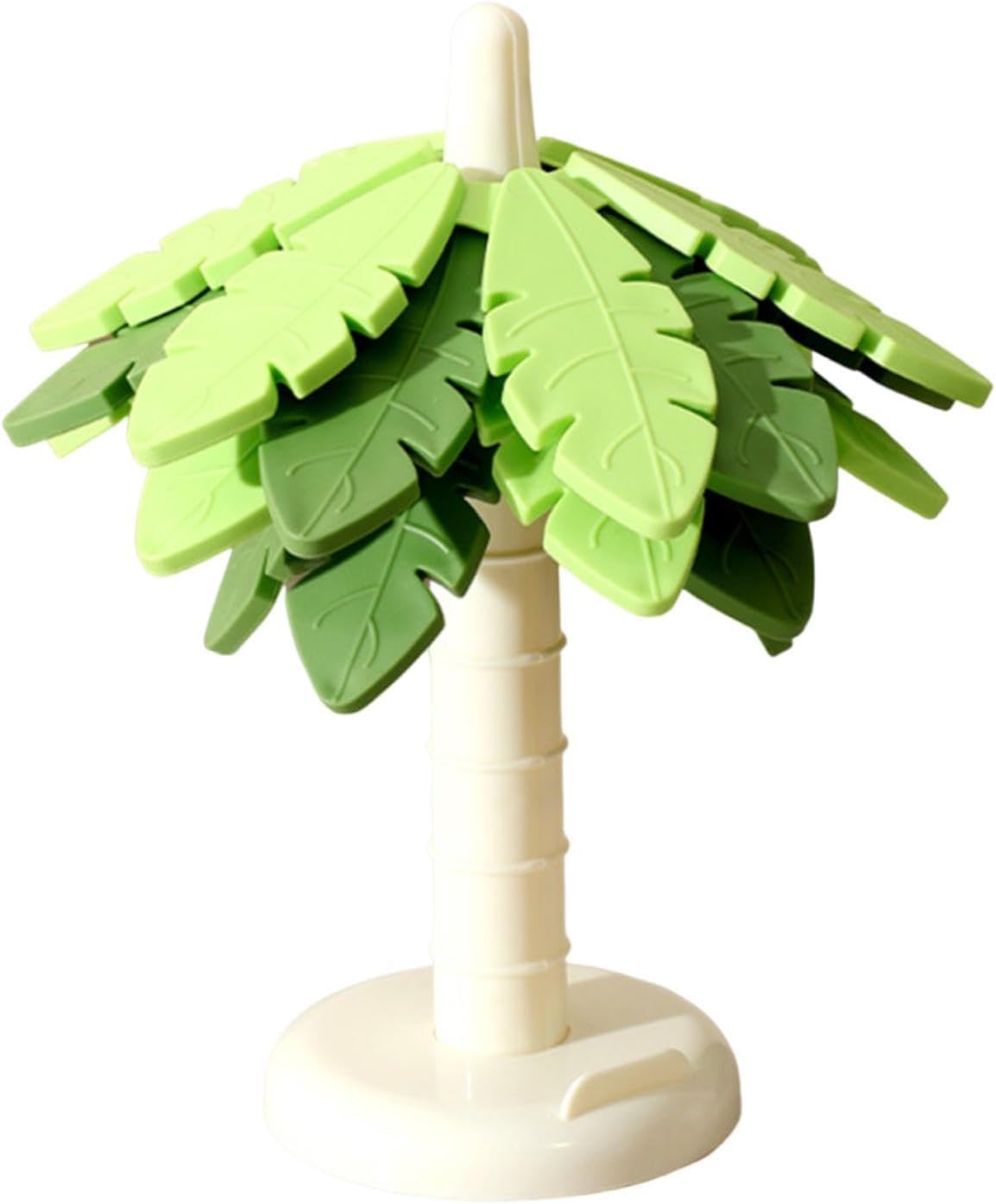 Silicone Coasters - Anti-Scald and Non-Slip - Set of 4 Tree-Shaped Holders with Phone Holder - Green