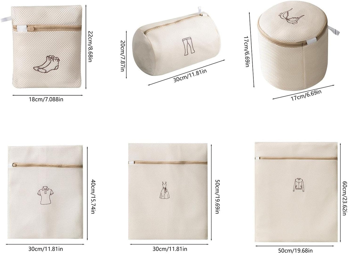Washing Net-Laundry Nets-Washing Machine Deformation-Filter-6-Piece Set