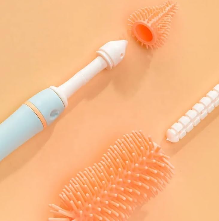 Bottle Brush - Bottle Brush - Cleaning Brush - 4 in 1 - Portable Bottle Cleaning Brush Set with Drying Rack