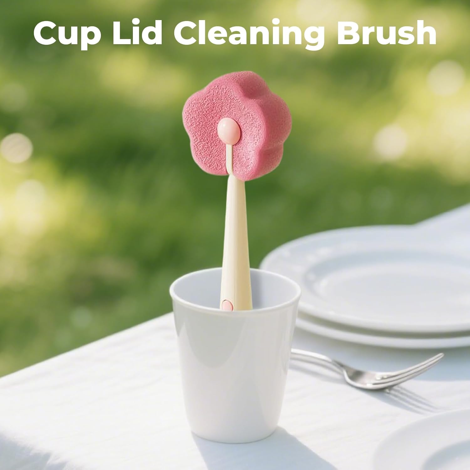 Bottle brush - bottle brush - cleaning brush - 3-in-1 cleaning brush - soft scrubbing texture - comes with two spare sponges - sponge cleaning brush