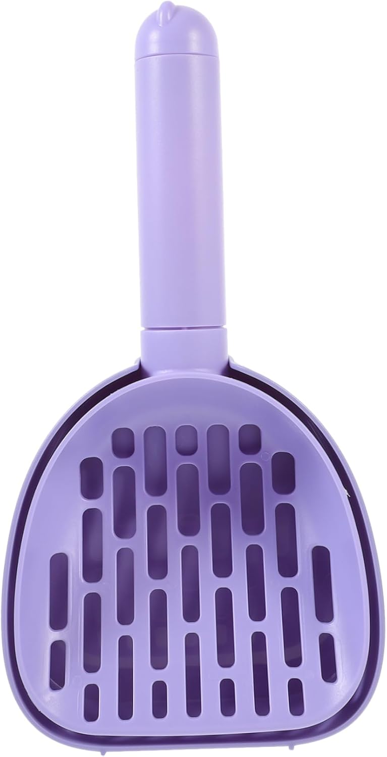 Cat Litter Scoop - Multifunctional - With Foot - Poop Picker - Purple - 1 Pack