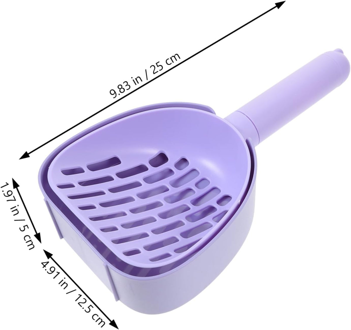 Cat Litter Scoop - Multifunctional - With Foot - Poop Picker - Purple - 1 Pack