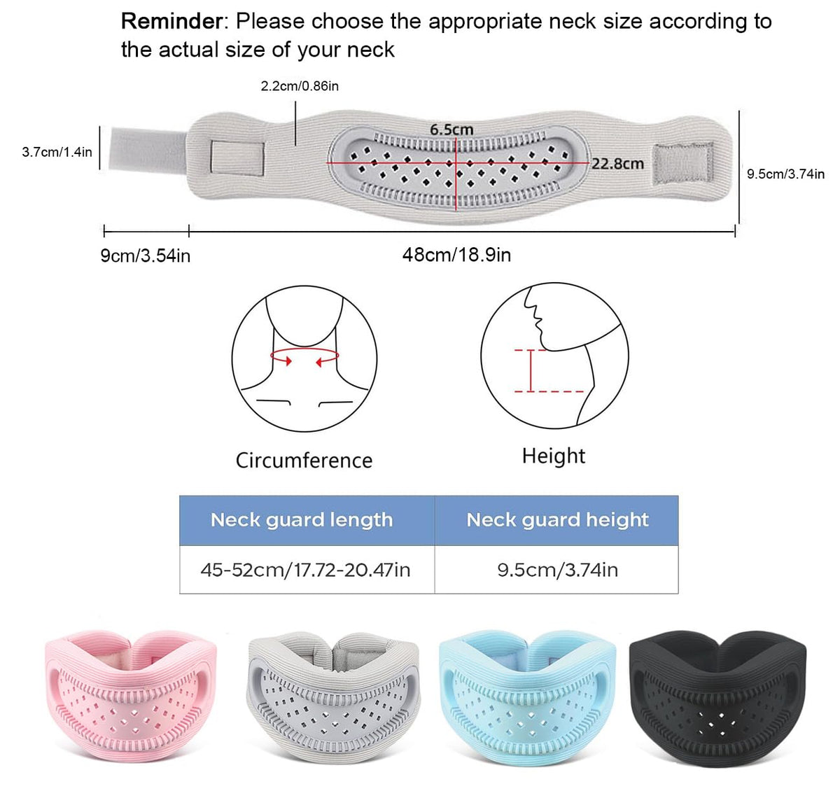 Neck Brace - Neck Pain - Neck Brace for Pain Relief and Support, Soft Adjustable Cervical Collar, Neck Traction Device, Neck Protectors for Spinal Stability and Alignment, Neck Pressure Relief for Men and Women - Gray