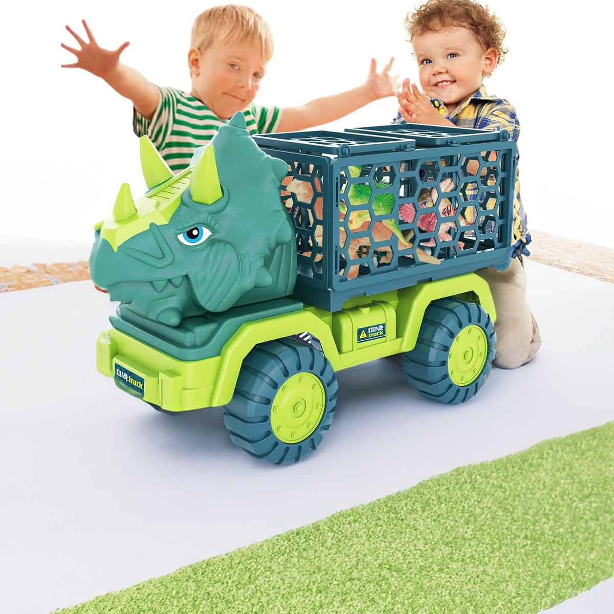 Dinosaur toys Tyrannosaurus rex car toys, Jurassic dinosaur playset for boys and girls, boys and girls, children's gifts