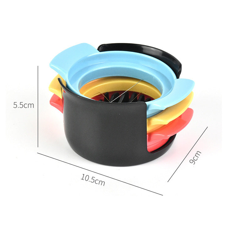 3-in-1 Egg Slicer - Egg Separator - Stainless Steel 304 - For Eggs, Strawberries &amp; Soft Foods - Easy to Clean