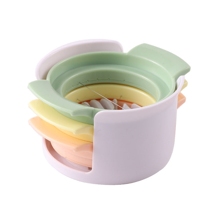 3-in-1 Egg Slicer - Egg Separator - Stainless Steel 304 - For Eggs, Strawberries &amp; Soft Foods - Easy to Clean