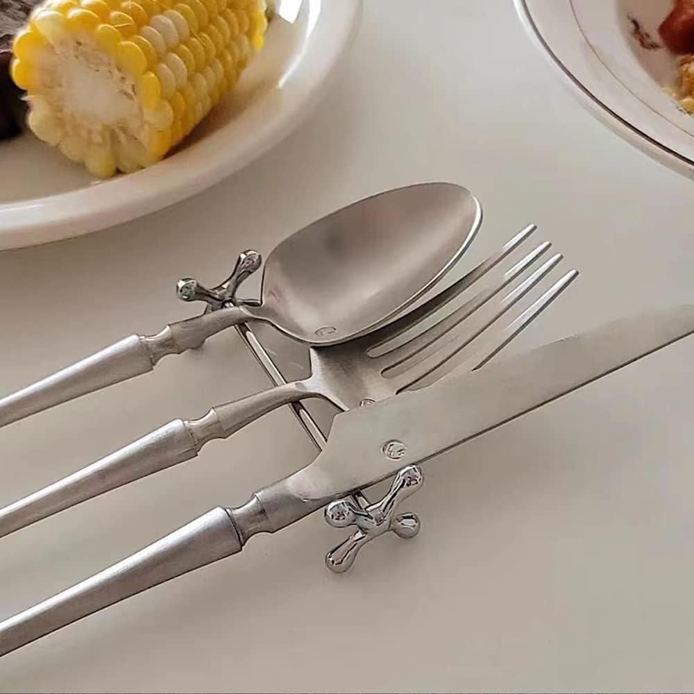 Knife Rests Gold - Set of 6 - Luxury Cutlery Rests - Table Decoration for Dinner & Christmas - Metal - 8 x 3cm