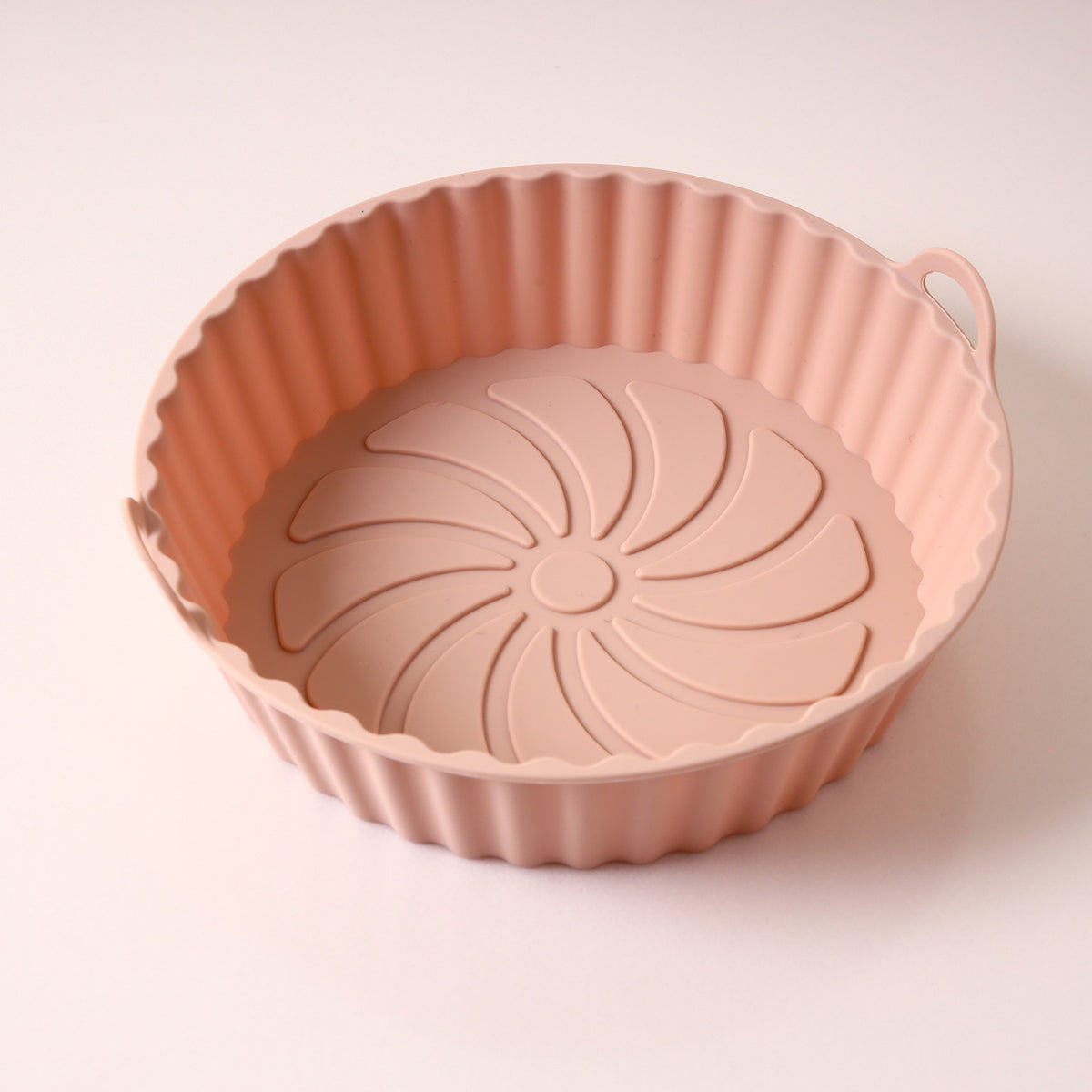 Silicone Airfryer Tray Round - Reusable Basket - Heat Resistant &amp; Dishwasher Safe - Airfryer Accessories - Pink