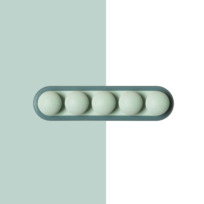 Pea Pod Cable Organizer - Blue - Self-Adhesive Cable Holder - Silicone - For Office &amp; Home