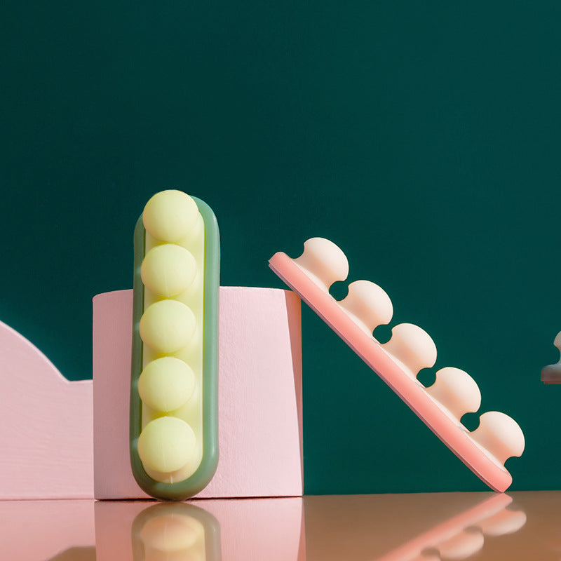 Pea Pod Cable Organizer - Pink - Self-Adhesive Cable Holder - Silicone - For Office & Home