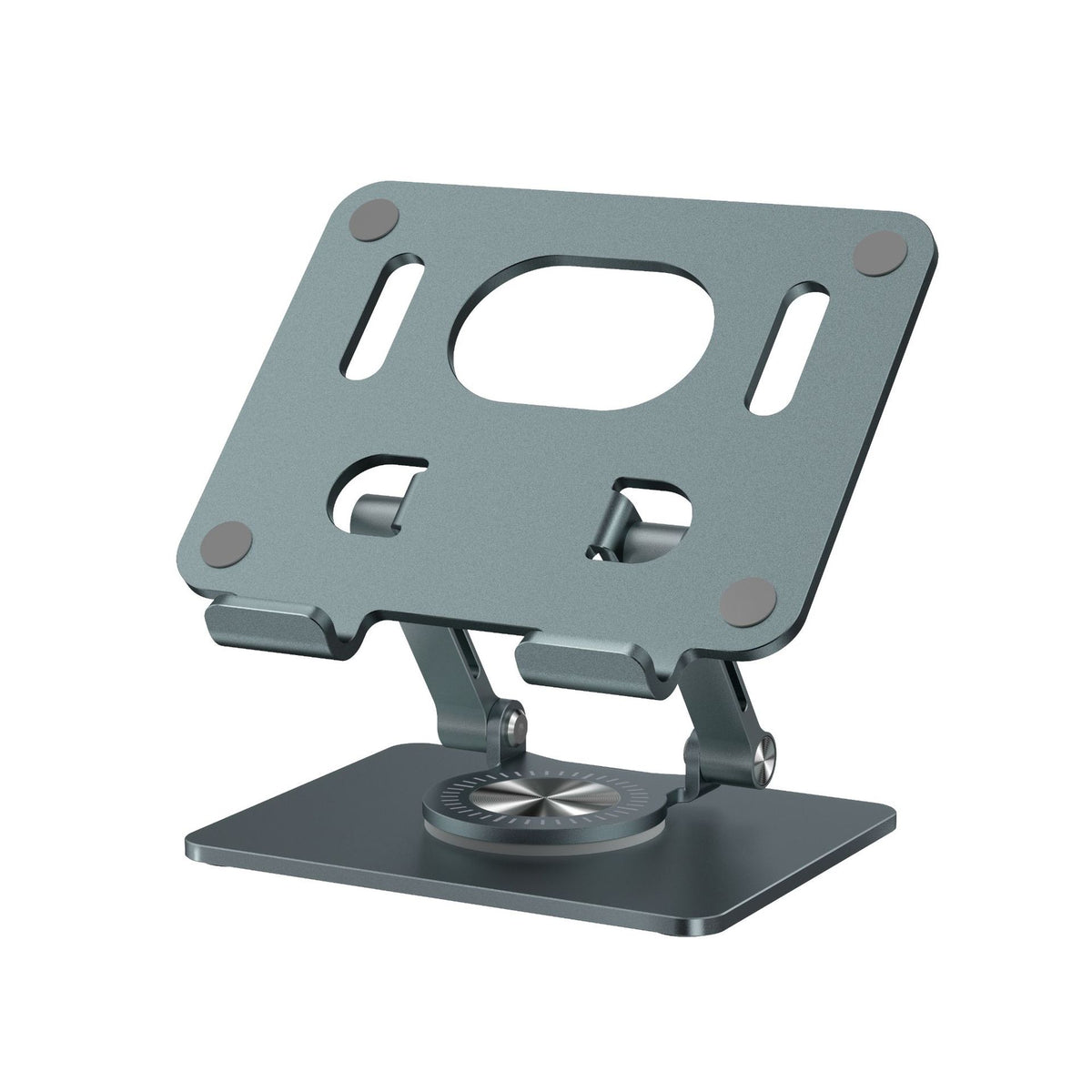 Aluminum Tablet Stand - Foldable &amp; Height Adjustable - For Phone &amp; Tablet - With Cooling Function (Heat Dissipation) - Gray