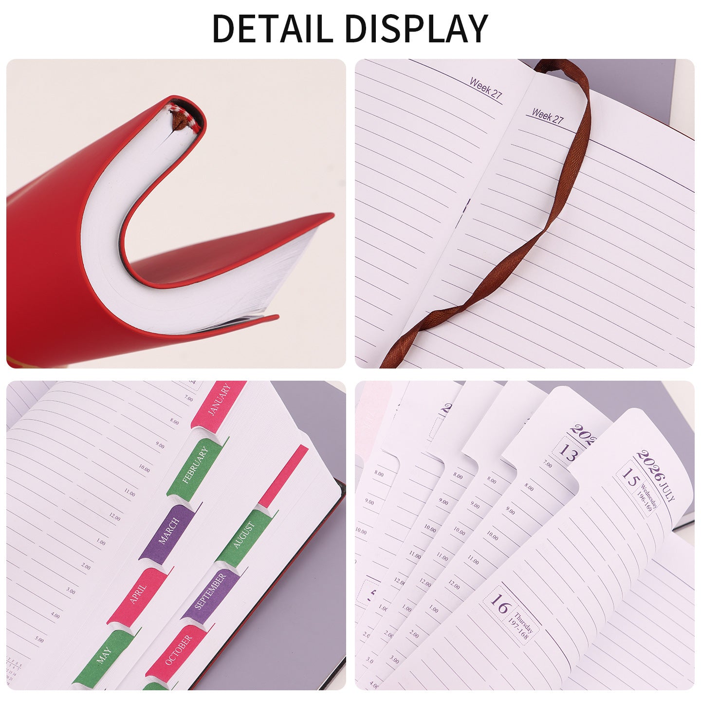 2026 Agenda - Daily Agenda - A5 Format - 1 Day per Page - 304 Pages - [light blue] - Hardcover