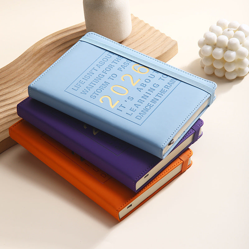 Agenda 2026 - Daily Agenda & Planner - A5 Format - 365 Day Overview - Hardcover - [Light Blue]