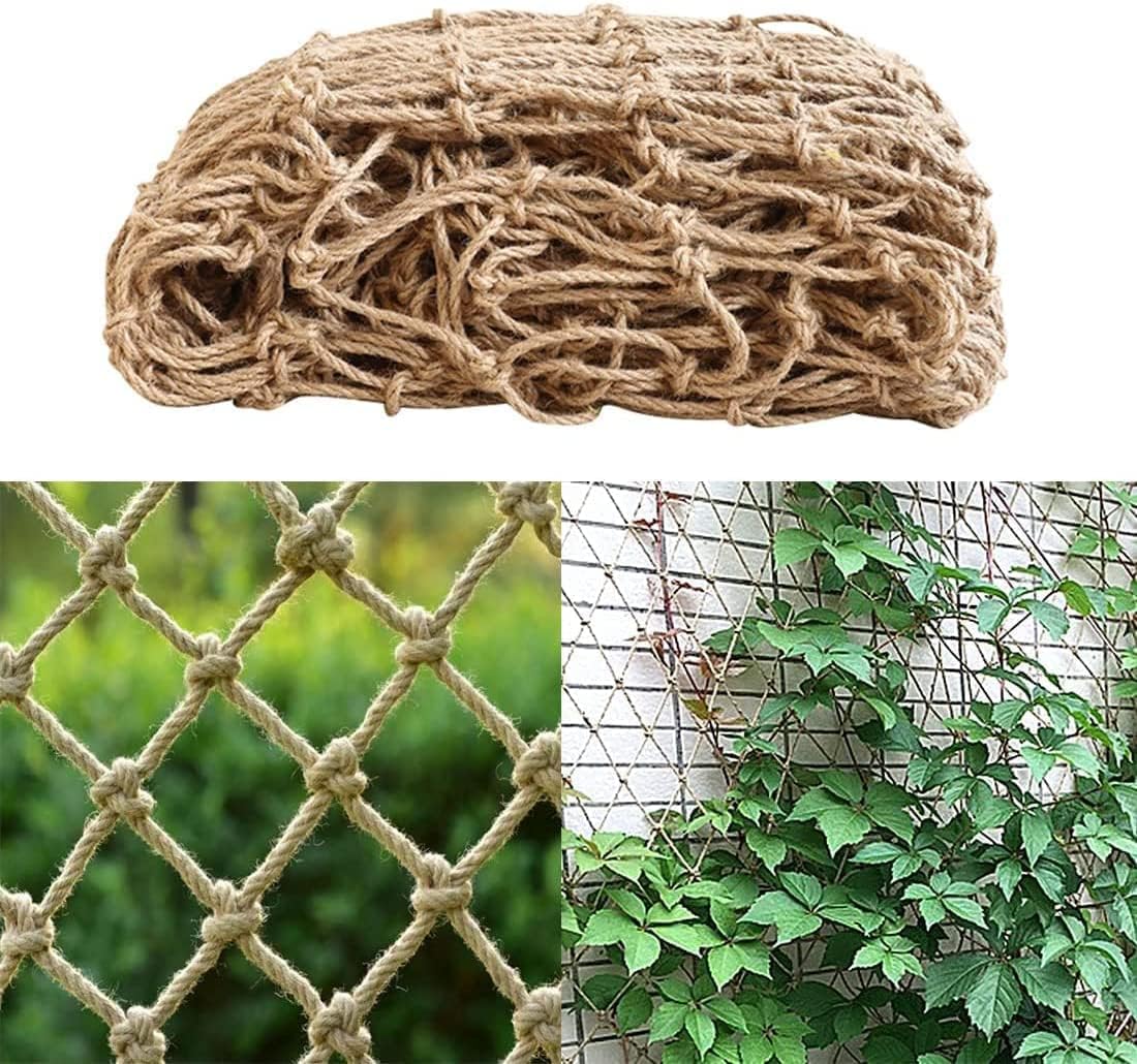Plant Support Net for Climbing Plants - 2 x 5 Meters - Jute Climbing Net - Natural &amp; Sustainable