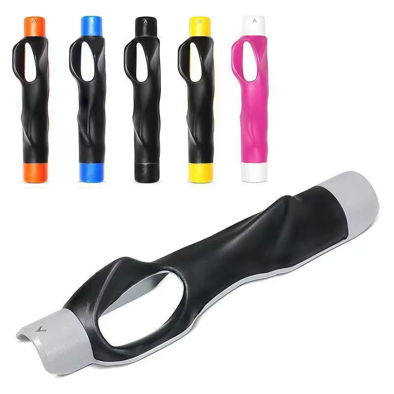 Golf Grip Trainer – Hand Position Corrector for Beginners – Ergonomic Golf Club Grip – Practice Aid for Indoor &amp; Outdoor Training – Gray – 1 Piece