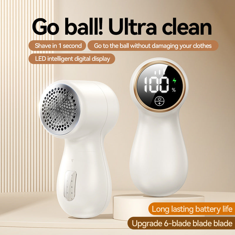 Lint Remover Electric – Portable Clothes Depiller &amp; Fabric Shaver – Removes Lint, Hair and Pilling from Sweaters &amp; Jackets – Rechargeable and Safe for Fabrics-White