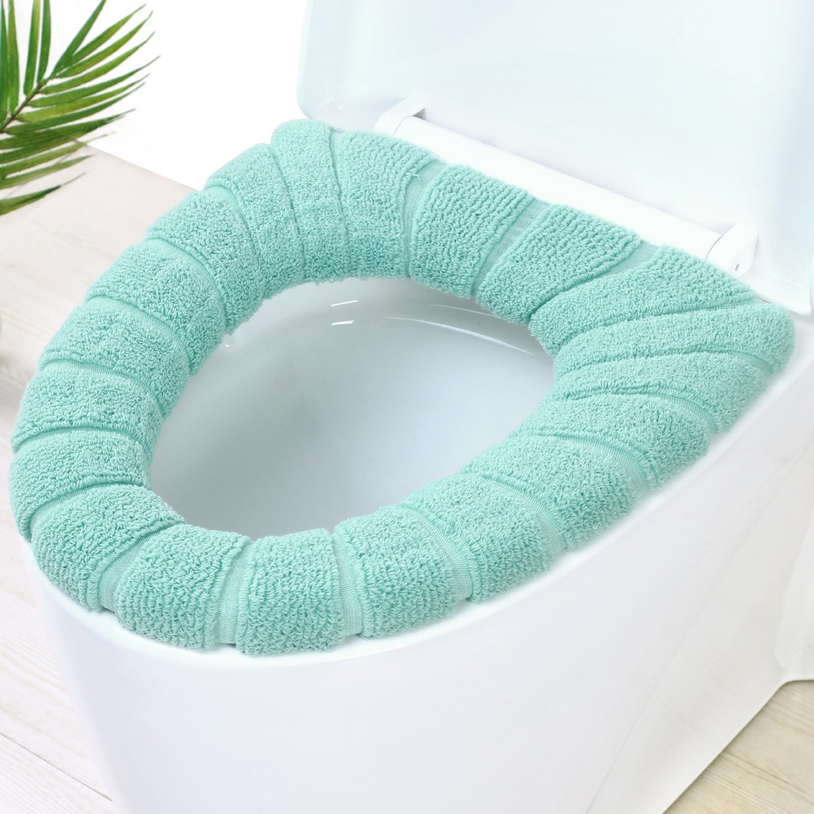 Toilet Seat Warm Cushion – Thick Toilet Seat Cover – Soft O-Shape Seat Cover Protector – Removable & Washable – Universal Size – Pack of 4