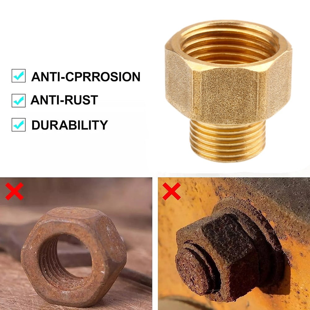 Brass Pipe Fittings Water Hose Adapter G 1/2 Female To G 3/8 Male Reducer