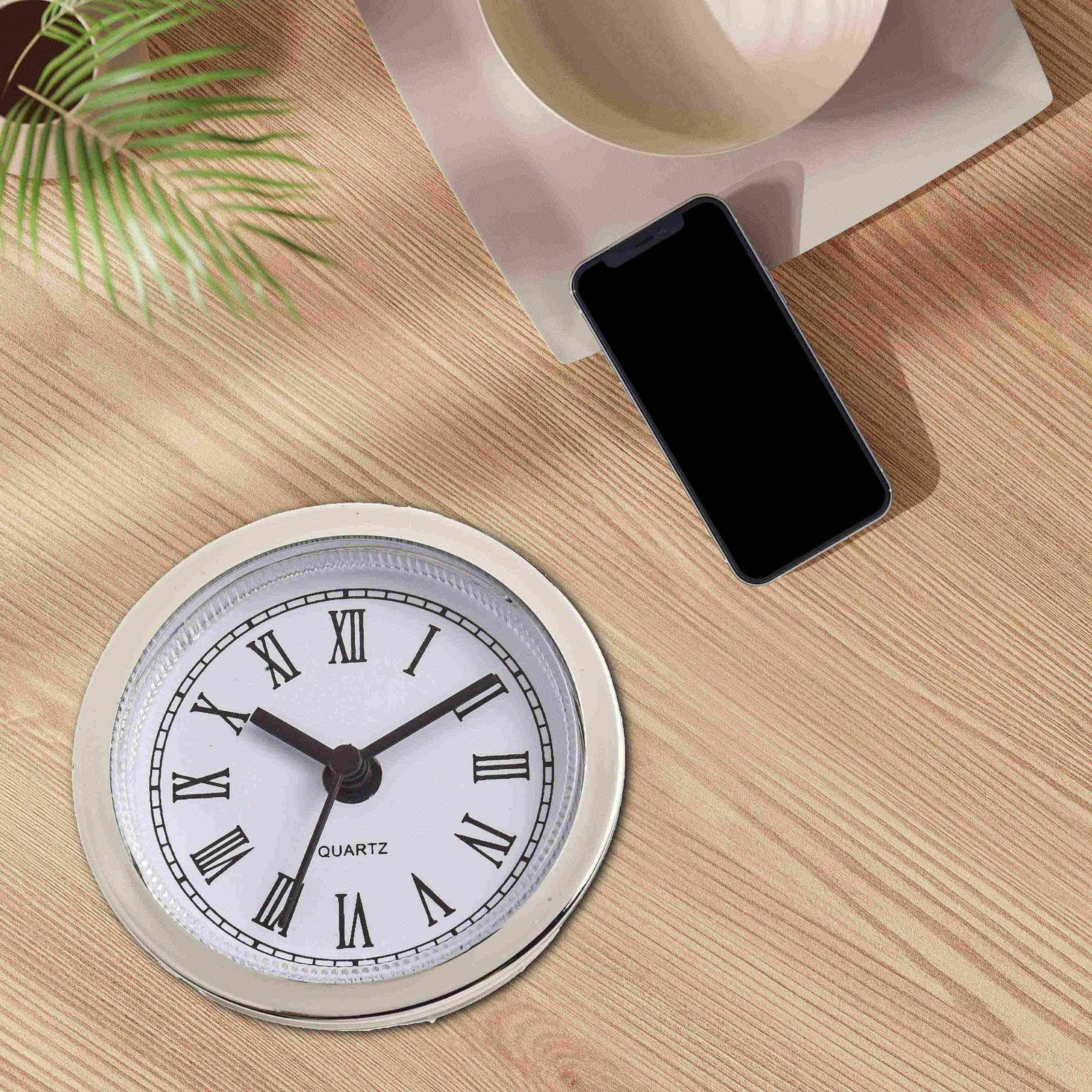 60MM Quartz Clock Inserts Movement Replacement DIY Gold Arabic Numbers Quartz Clock Inserts Repair Tools Smile Home