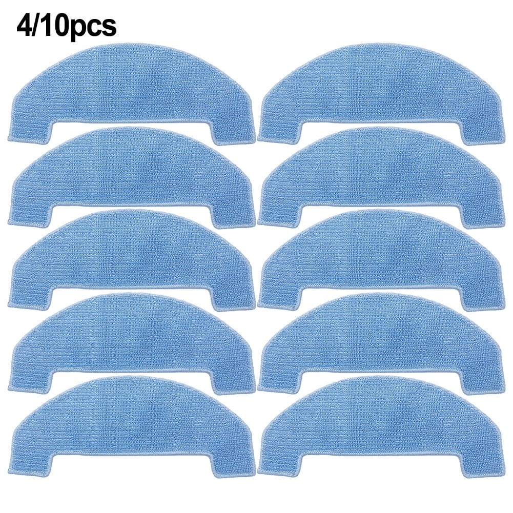 4 PACK 4/10 Packs Mop Cloths For Ultenic D10 Robot Vacuum Cleaner Spare Replacement Parts Mop Pad Cloth Accessories Sweeper Parts Smile Home