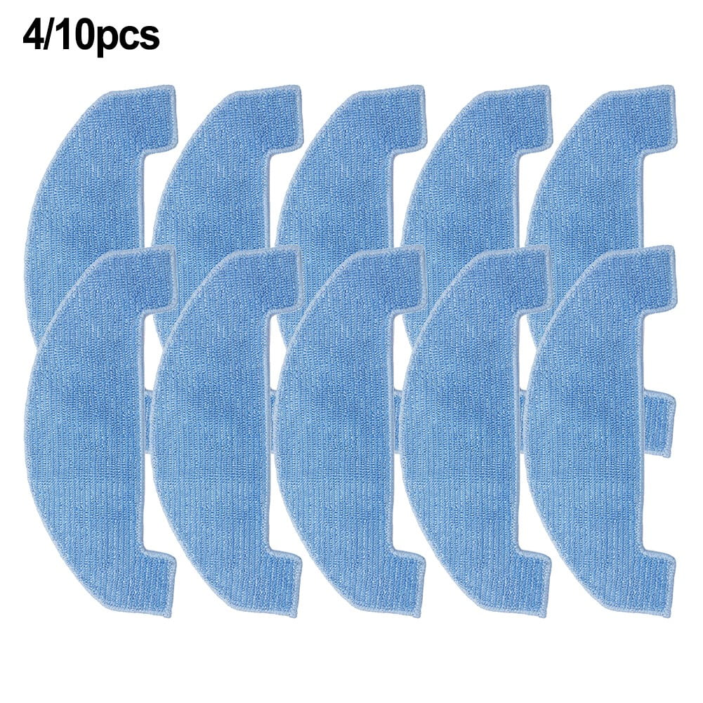 4 PACK 4/10 Packs Mop Cloths For Ultenic D10 Robot Vacuum Cleaner Spare Replacement Parts Mop Pad Cloth Accessories Sweeper Parts Smile Home