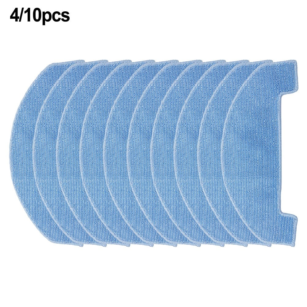 4 PACK 4/10 Packs Mop Cloths For Ultenic D10 Robot Vacuum Cleaner Spare Replacement Parts Mop Pad Cloth Accessories Sweeper Parts Smile Home