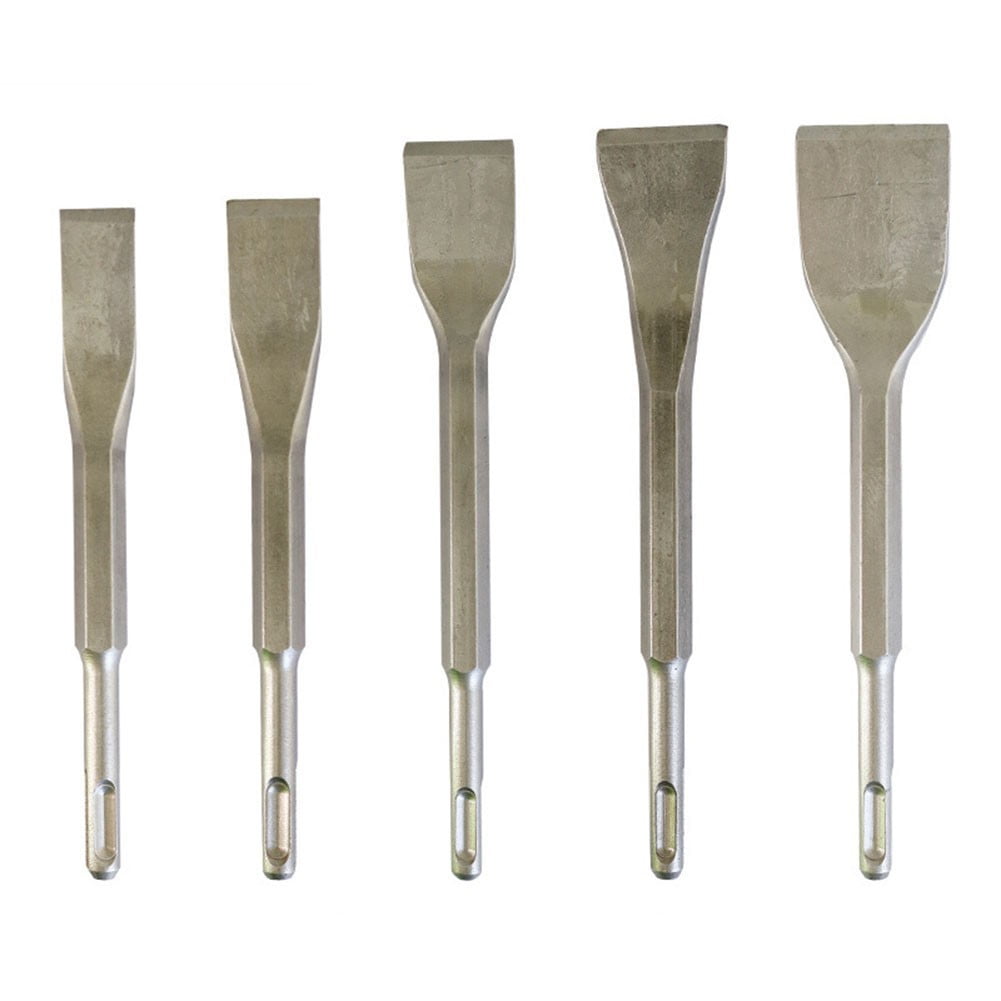 Curved Chisel Chisel Bit Drill Bit Round Shank Sds-Plus Square Handle 1Pc Carbon Steel Elbow Electric Pick Head 14×180×20Mm Smile Home 14×200×35Mm
