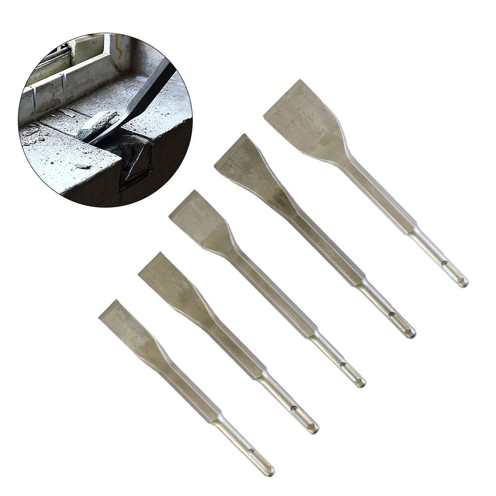 Curved Chisel Chisel Bit Drill Bit Round Shank Sds-Plus Square Handle 1Pc Carbon Steel Elbow Electric Pick Head 14×180×20Mm Smile Home 14×200×35Mm