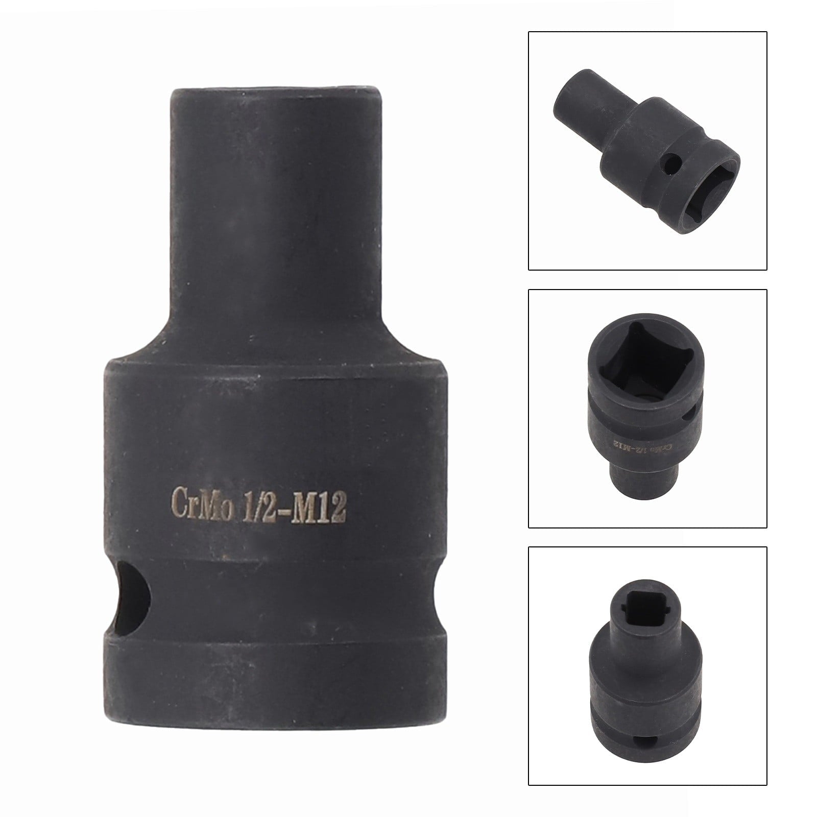 Tap Socket Double Square Head 1/2Inch Driver For Pneumatic Wrench Tool Accessories And Parts Replacement M6-M24 M24 Smile Home M12