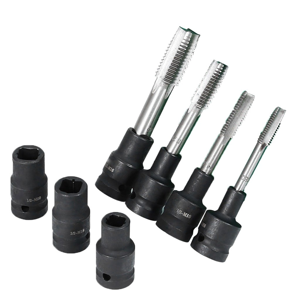 Tap Socket Double Square Head 1/2Inch Driver For Pneumatic Wrench Tool Accessories And Parts Replacement M6-M24 M24 Smile Home M18