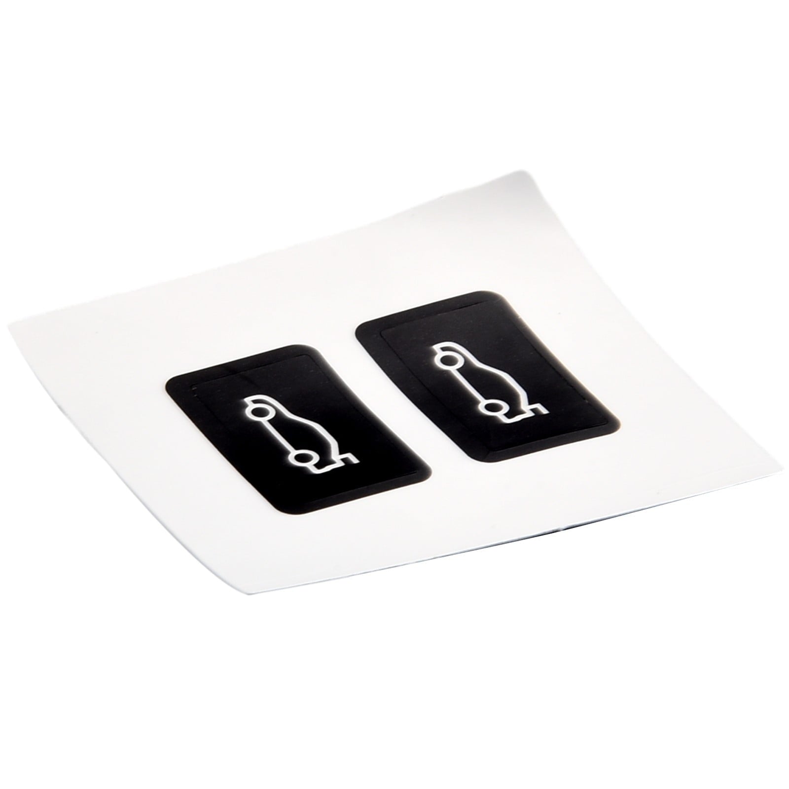 Button Tailgate Cover Sticker for BMW 3 5 7 Series F20 F30 F35 F10 Black Vinyl Overlay Enhanced Light Reflection