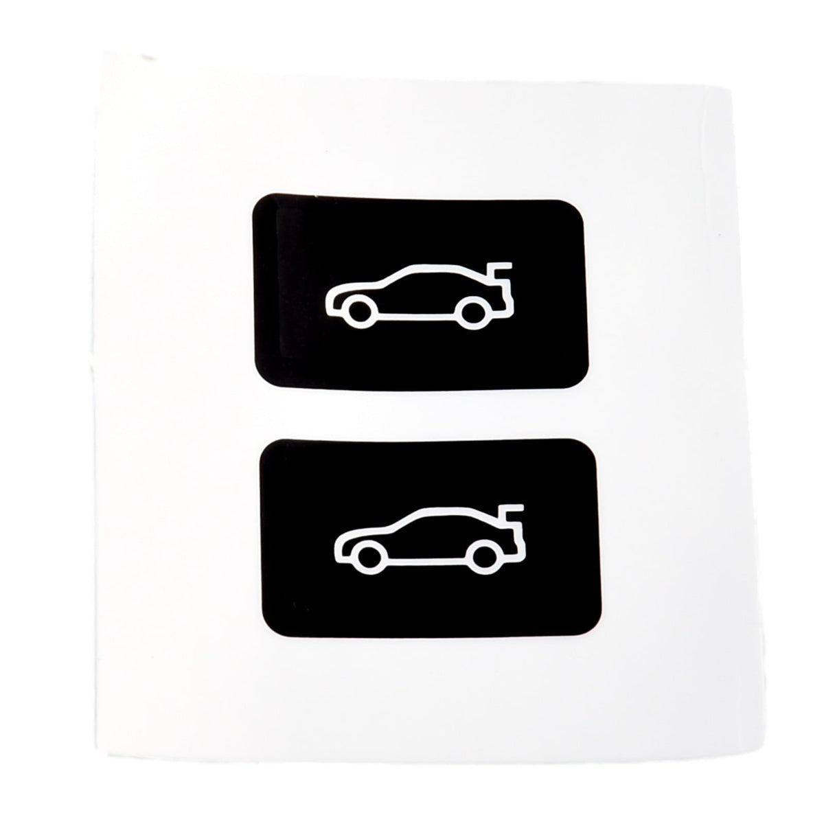 Button Tailgate Cover Sticker for BMW 3 5 7 Series F20 F30 F35 F10 Black Vinyl Overlay Enhanced Light Reflection