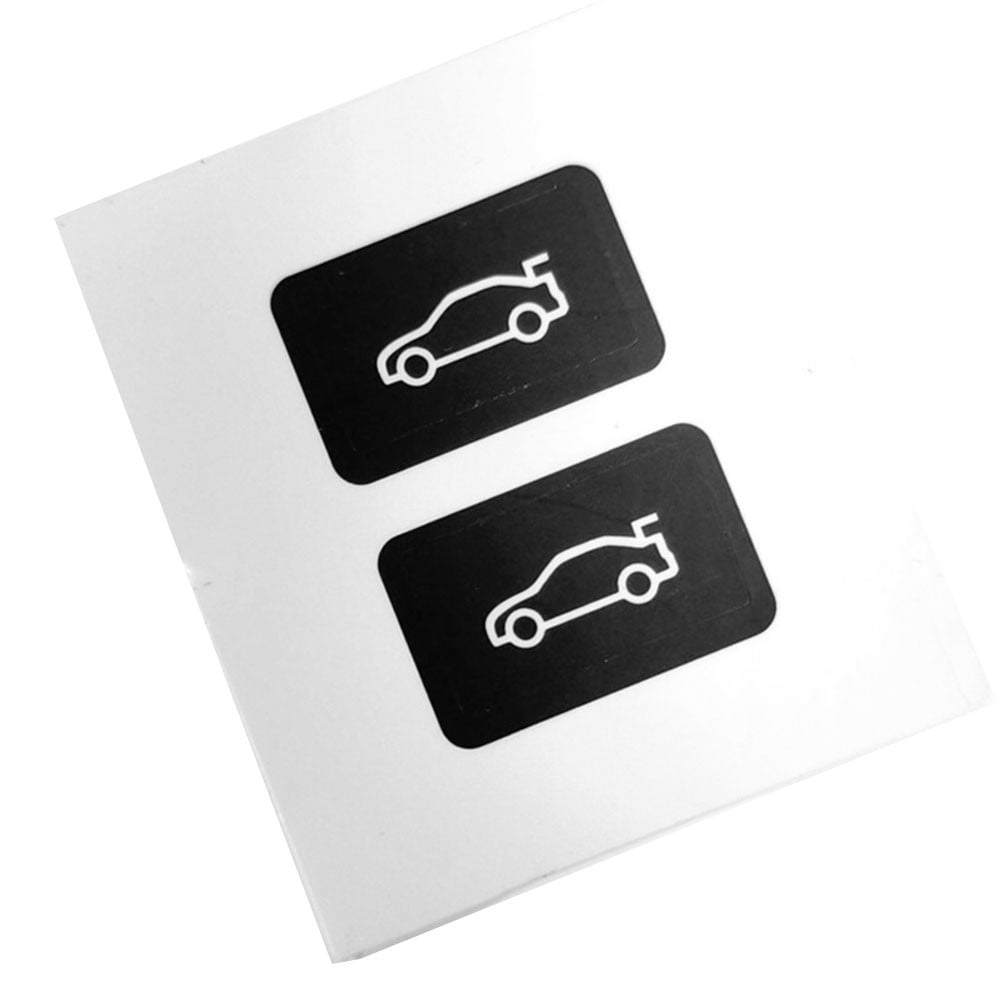 Button Tailgate Cover Sticker for BMW 3 5 7 Series F20 F30 F35 F10 Black Vinyl Overlay Enhanced Light Reflection