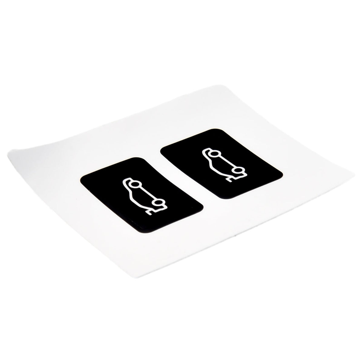Button Tailgate Cover Sticker for BMW 3 5 7 Series F20 F30 F35 F10 Black Vinyl Overlay Enhanced Light Reflection