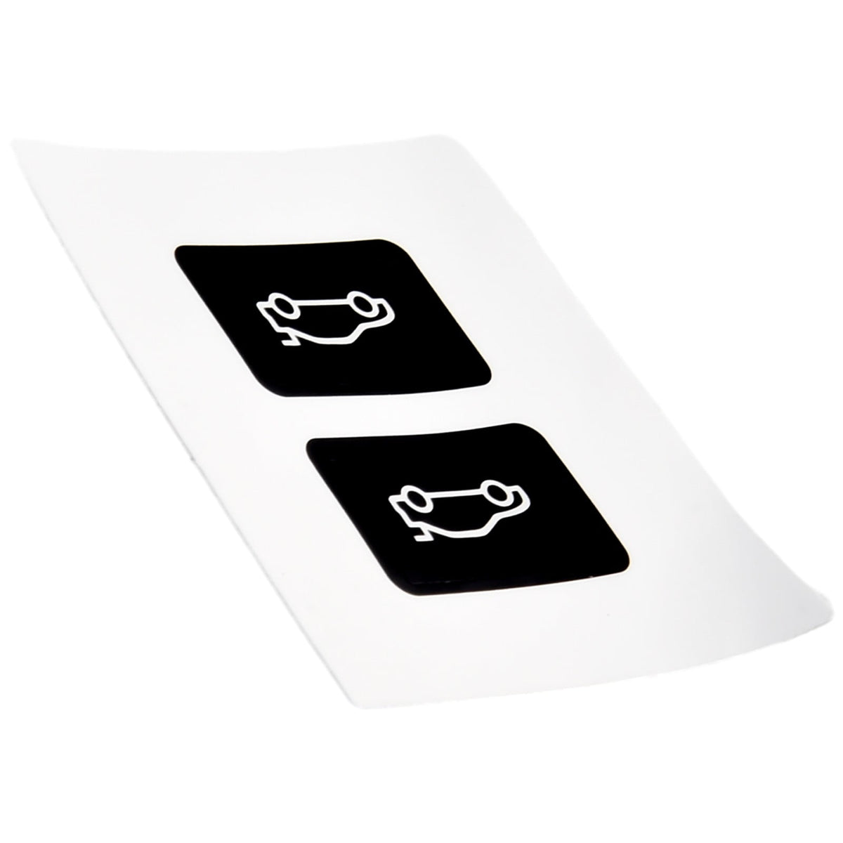 Button Tailgate Cover Sticker for BMW 3 5 7 Series F20 F30 F35 F10 Black Vinyl Overlay Enhanced Light Reflection